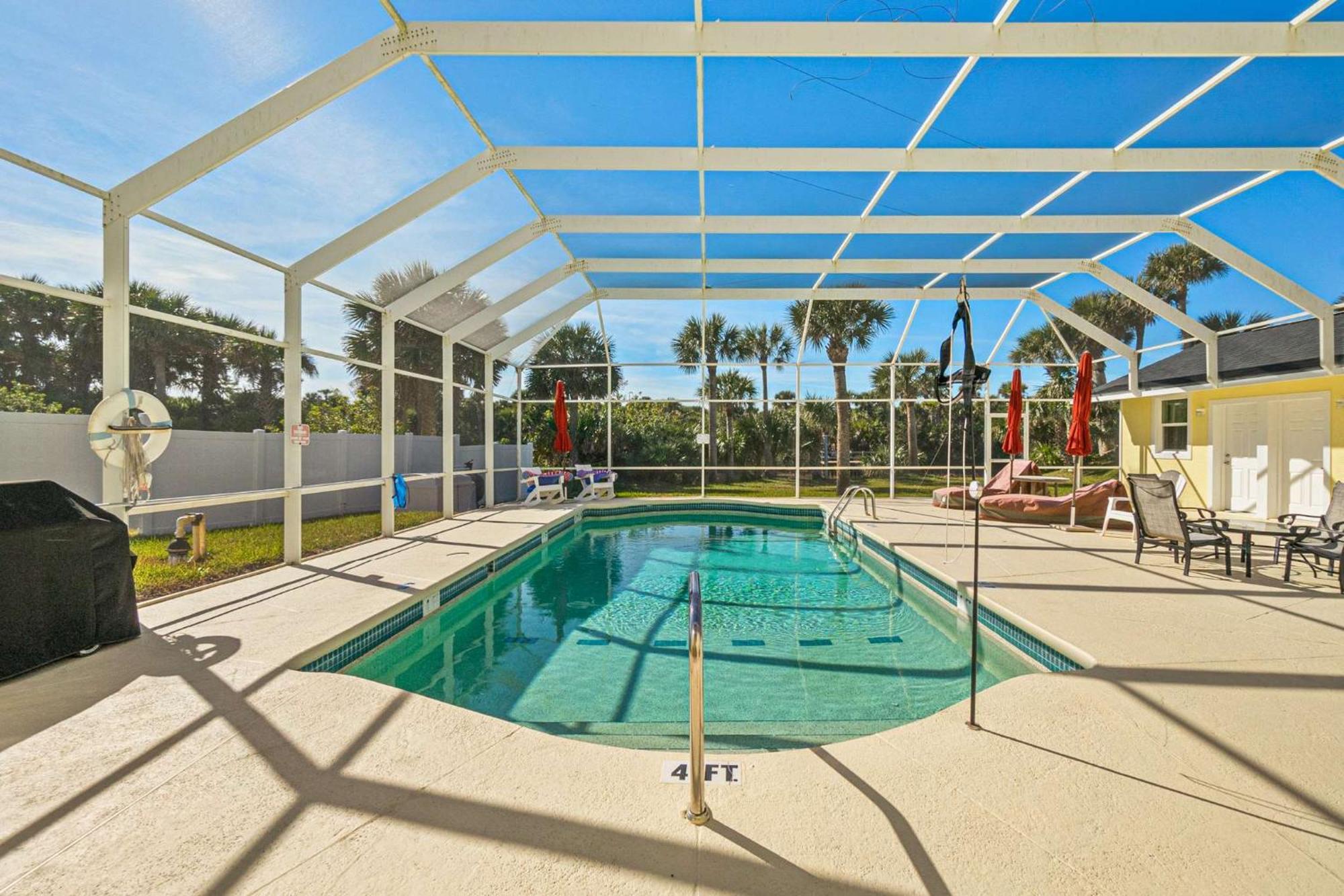 Flagler Beach Bed And Breakfast Pool Jaccuzzi Suite Екстериор снимка